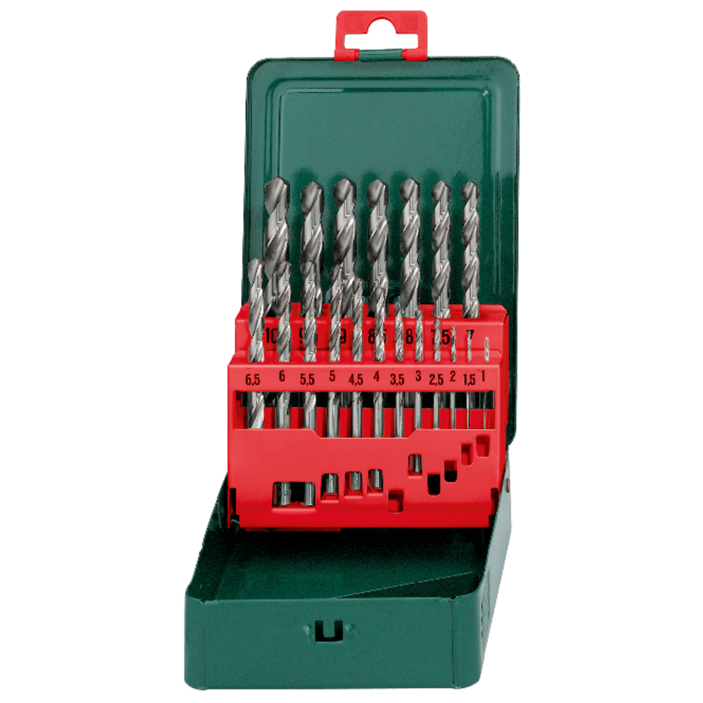 ريشة ثقب للمعادن HSS، معيار DIN 338، طراز "SP" علبة تخزين ريش الثقب HSS-G طراز SP، مكونة من 19 قطعة (627153000)