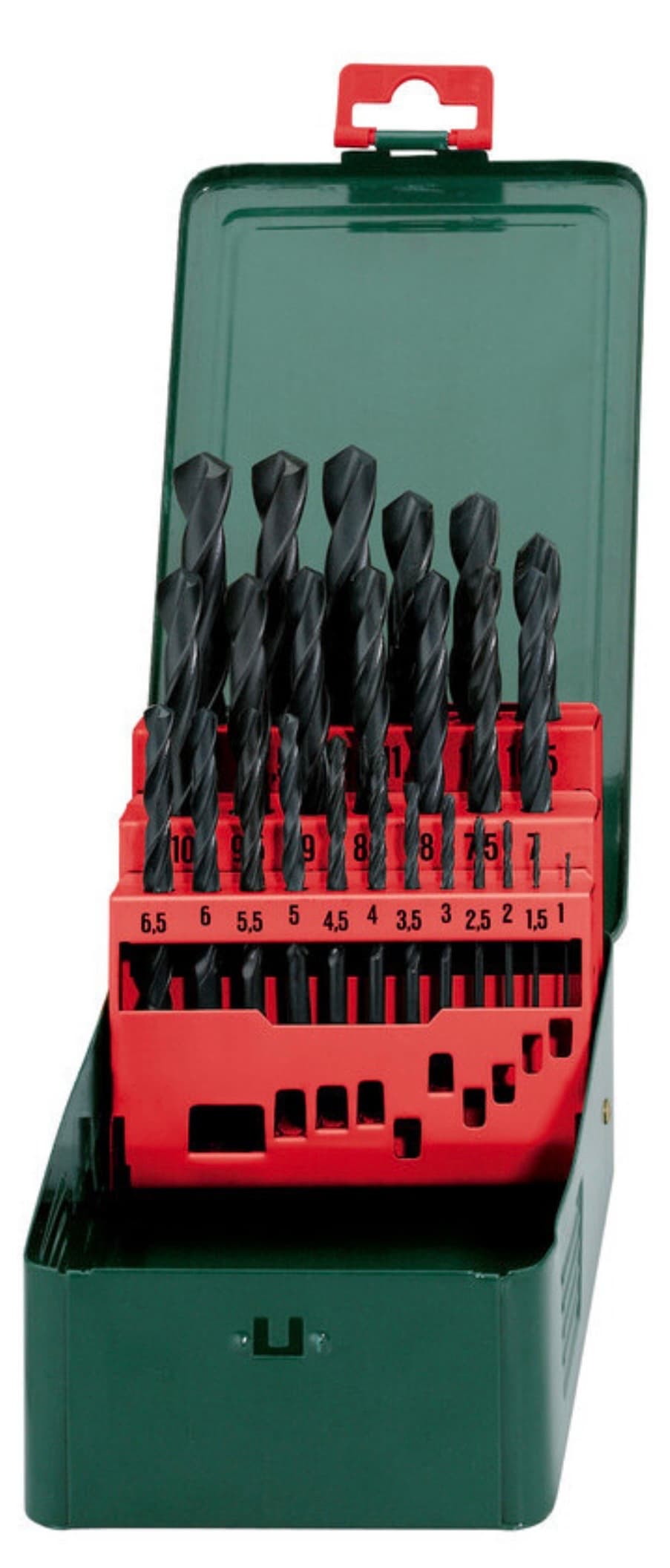طقم رؤوس ثقب METABO HSS-R مكون من 25 قطعة في علبة معدنية - 627152000